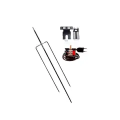 GENERICO - Motor 35 kg + soportes y tridente acero inoxidable 1,2 mts largo