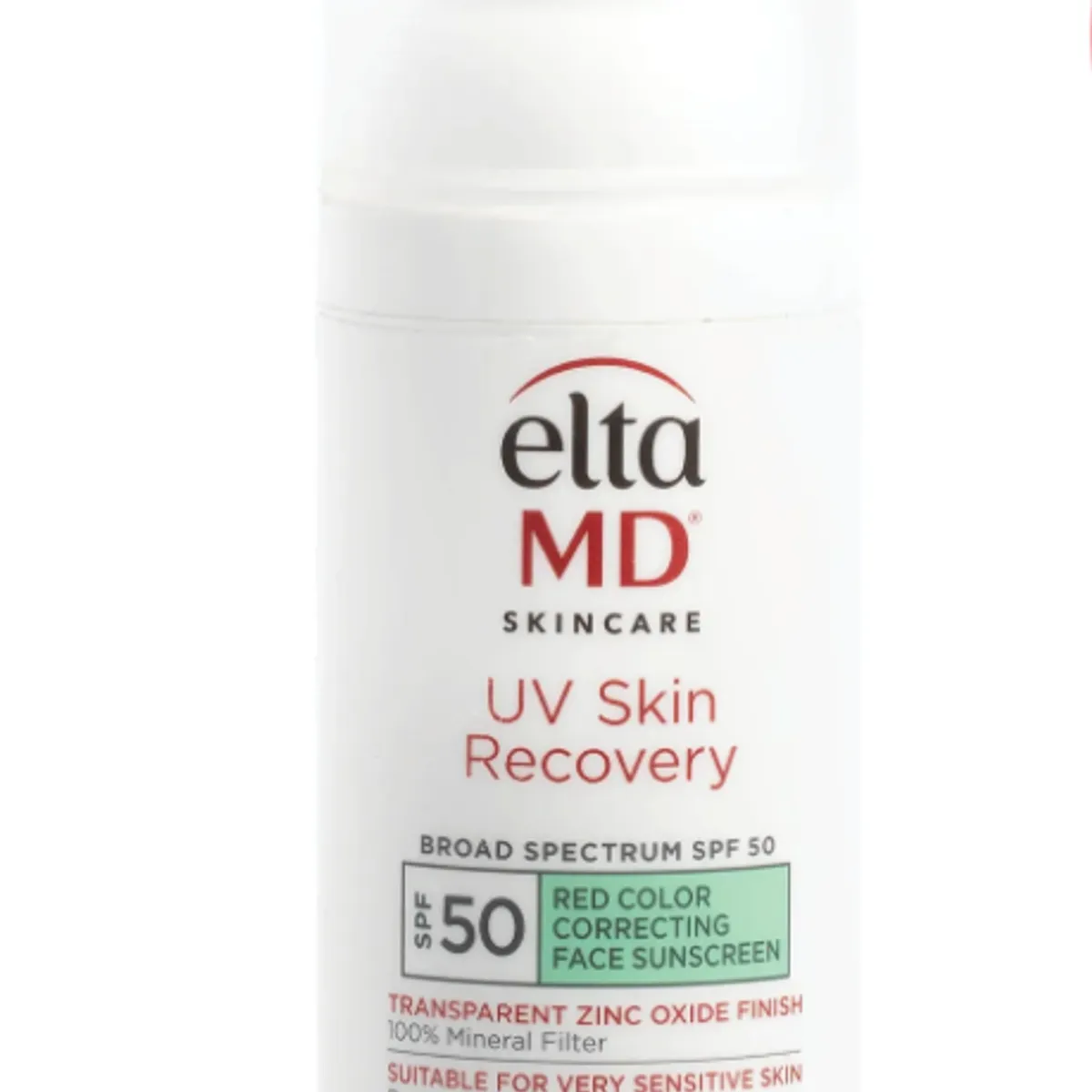 ELTAMD - Protector solar facial UV Skin Recovery Red Color Correcting Green Tint Broad Spectrum SPF 50