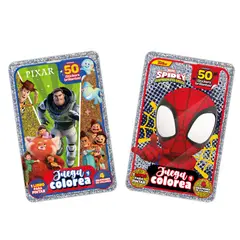 THE GARAGE COMPANY - Libro para pintar - Juega y colorea - Pack Spidey y Pixar