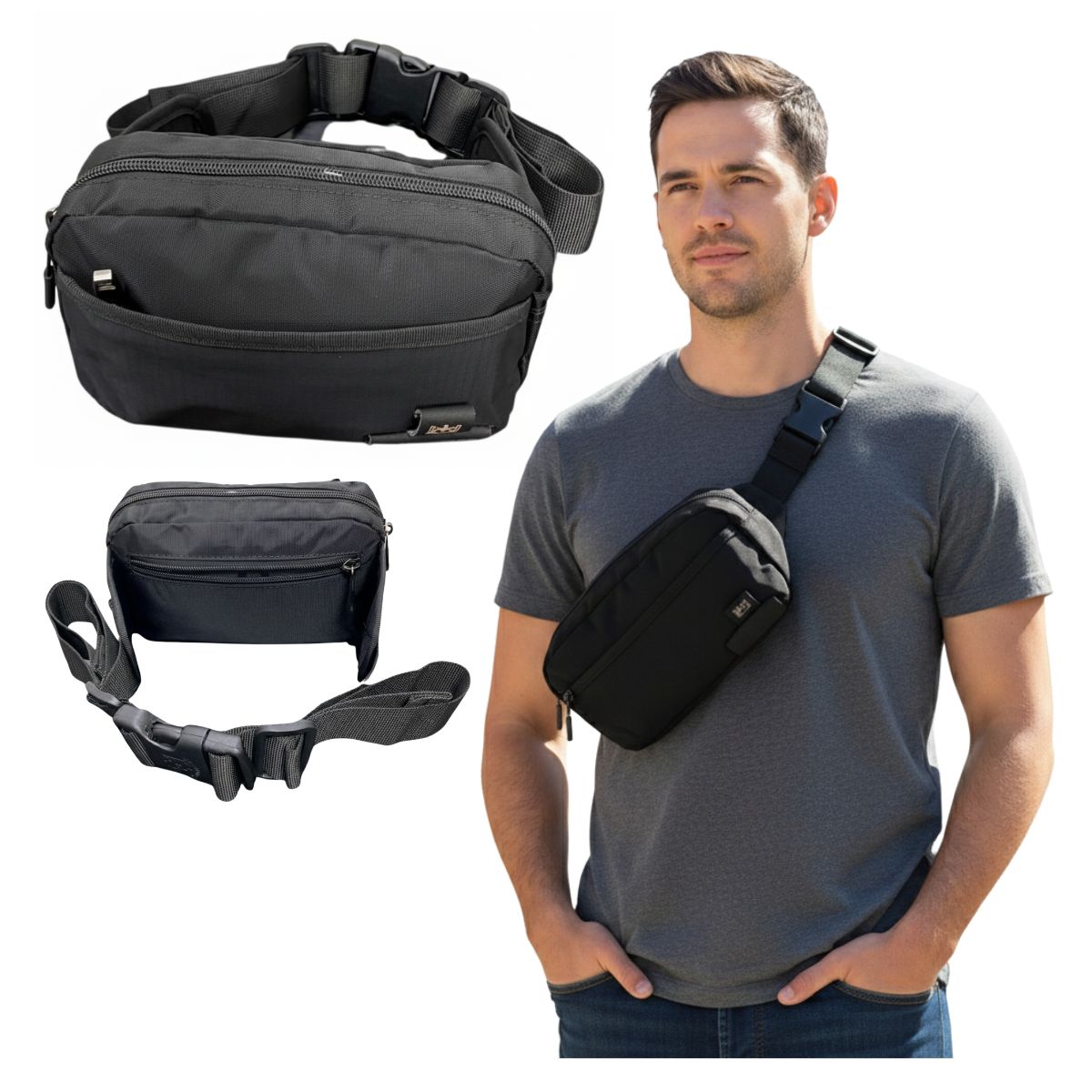 EKOL TACTICA MILITAR - Banano Volunteer Bolso De Hombro Para Hombres Bolso Cruzado Casual