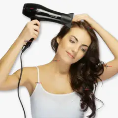 LINE - Secador De Pelo Cabello Premium Profesional 7000W Alta Potencia Negro