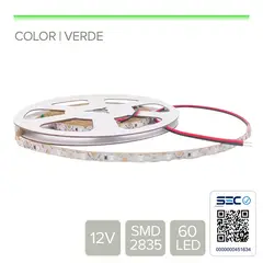 STOREFIX - CINTA LED 6W 12V 60L ZIG ZAG VERDE (Rollo 5 mts)