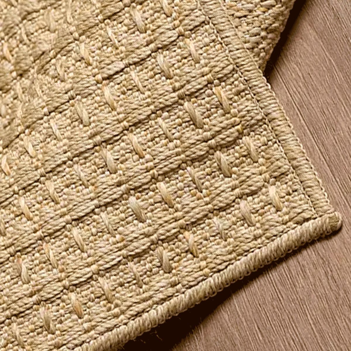 BAZHARS - Alfombra Yute 140X200 cm LAVABLE Gold T6 Bazhars