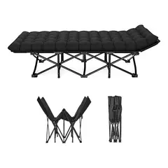 EVERSO - Catre Plegable Para Acampar Portátil Cama Con Colchón 80x190