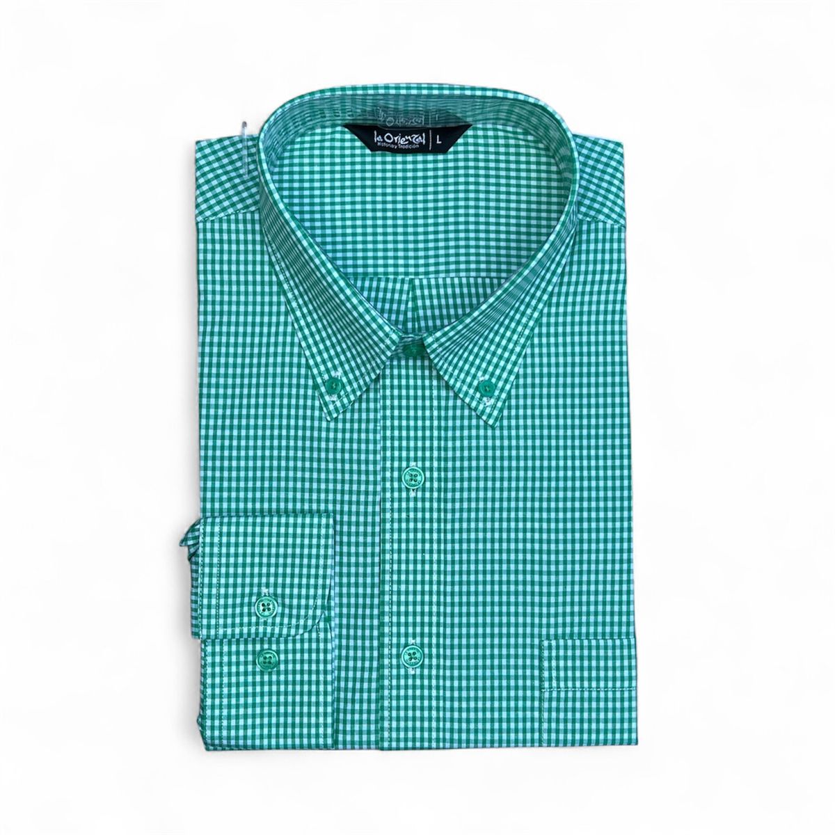 CORRALERO SASTRERIA - Camisa cuadrillé casual Hombre-  Verde