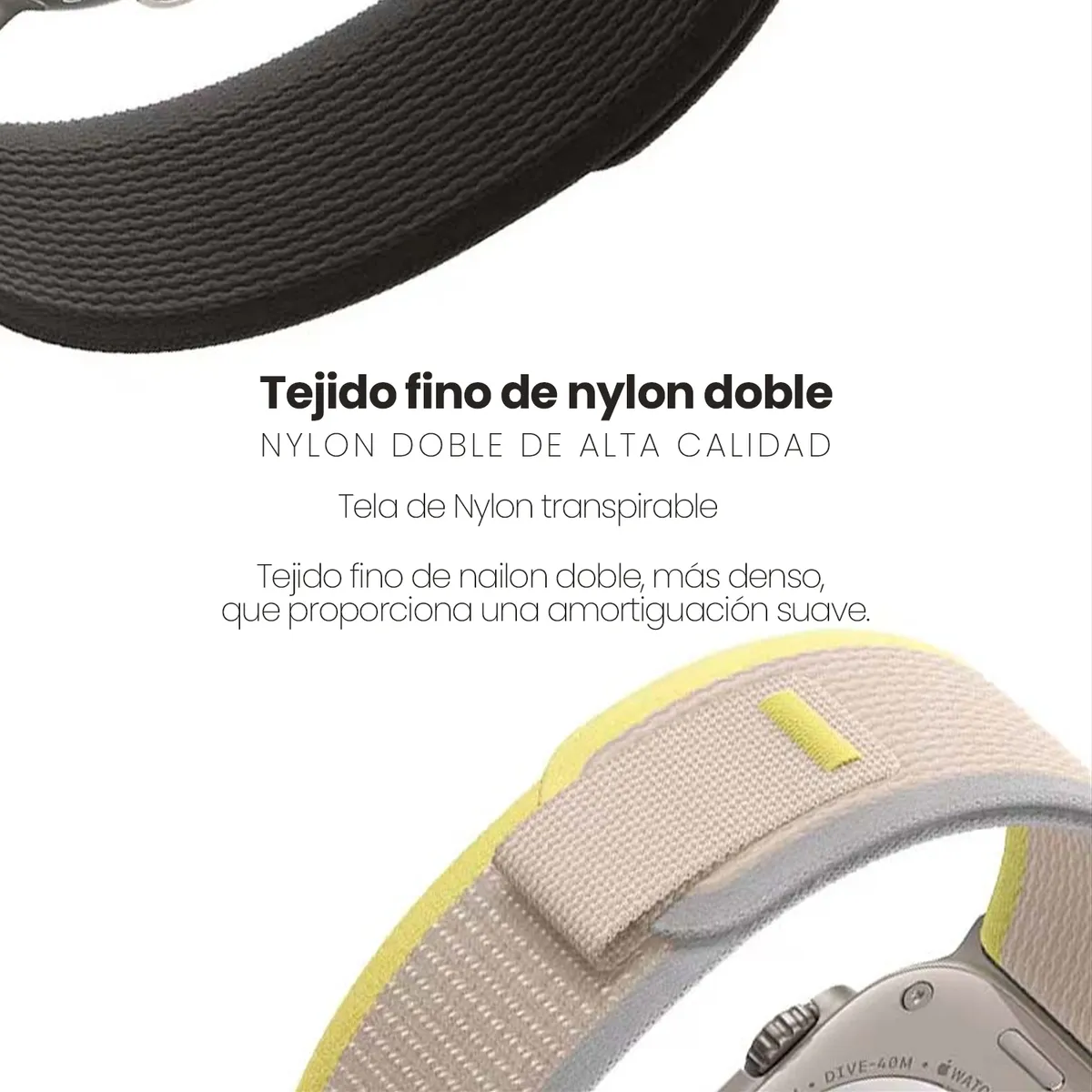 KBOD - Correas Para Apple Watch Kbod Loop Trail De 42-44-45-49mm Azul Naranja
