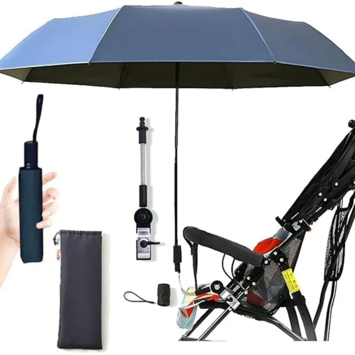 MOVI - Sombrilla o Paraguas para coche de Bebé con filtro UV