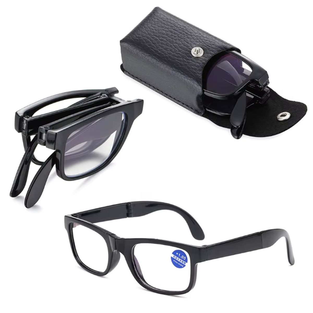 JM - Lentes Plegables Ópticos 3.00 Presbicia De Lectura Anteojos Graduados V1