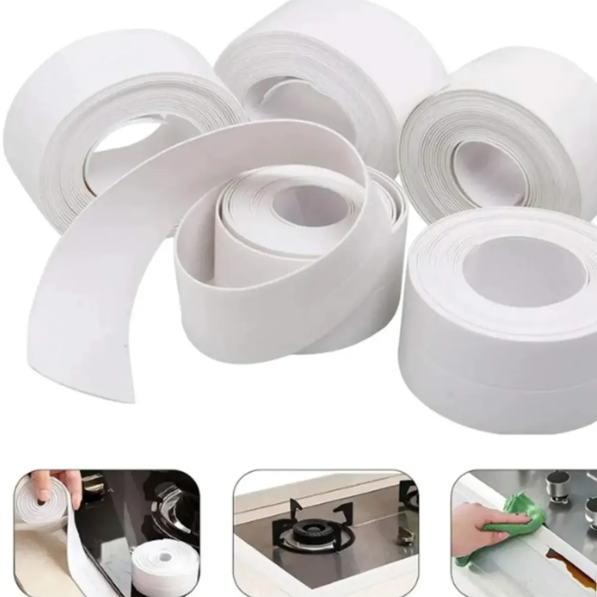GENERICO - Tira Sellado Baño Impermeable Ducha Calafateo Cinta Adhesiva