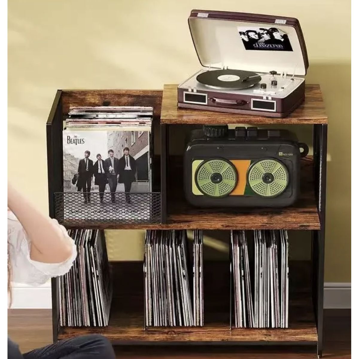 IDEEHOUSE - Mesa Estante Soporte De Vinilo y tocadisco