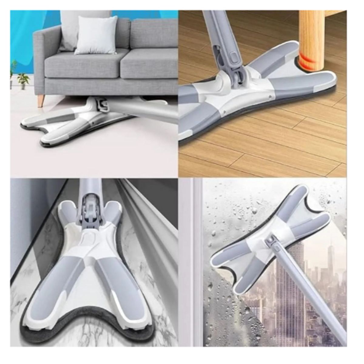 MOVI - Mopa de Microfibra 360° Limpieza Profunda sin esfuerzo