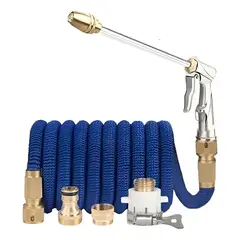 GENERICO - Manguera Extensible Jardín 6 Modos De Pulverización 30m Azul