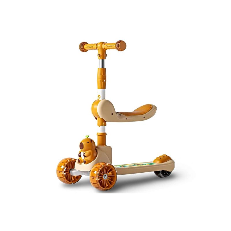 GENERICO - Scooter para niños con diseño de Capibara Café