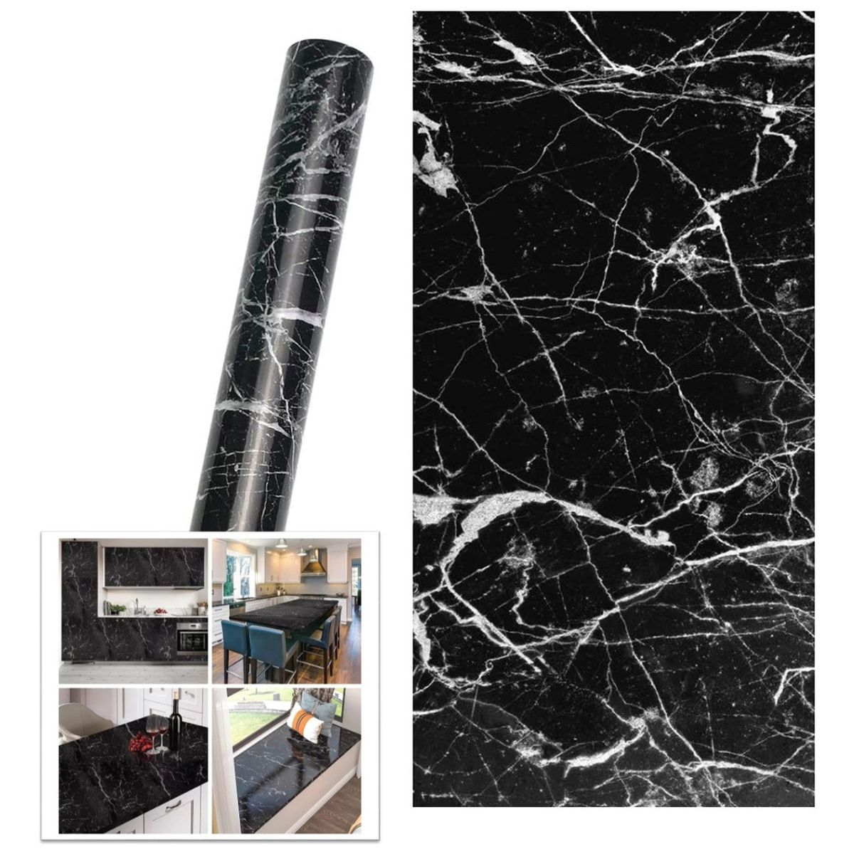 GENERICO - Papel Mural Autoadhesivo Mármol Papel Tapiz Decorativo 5 M