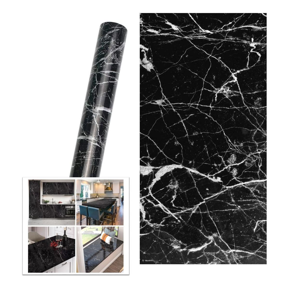 GENERICO - Papel Mural Autoadhesivo Mármol Papel Tapiz Decorativo 5 M