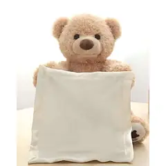 GENERICO - PELUCHE OSO MUSICAL INTERACTIVO ESCONDITE INFANTIL