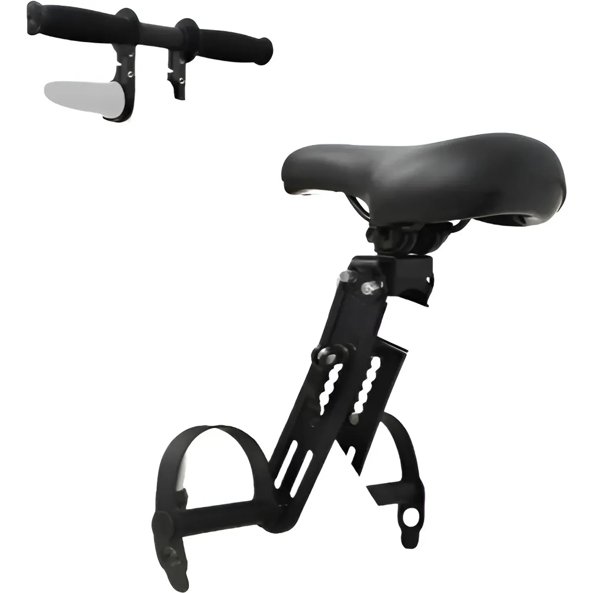 GENERICO - Silla De Niño Con Manillar Para Bicicletas Y Mtbike Negro