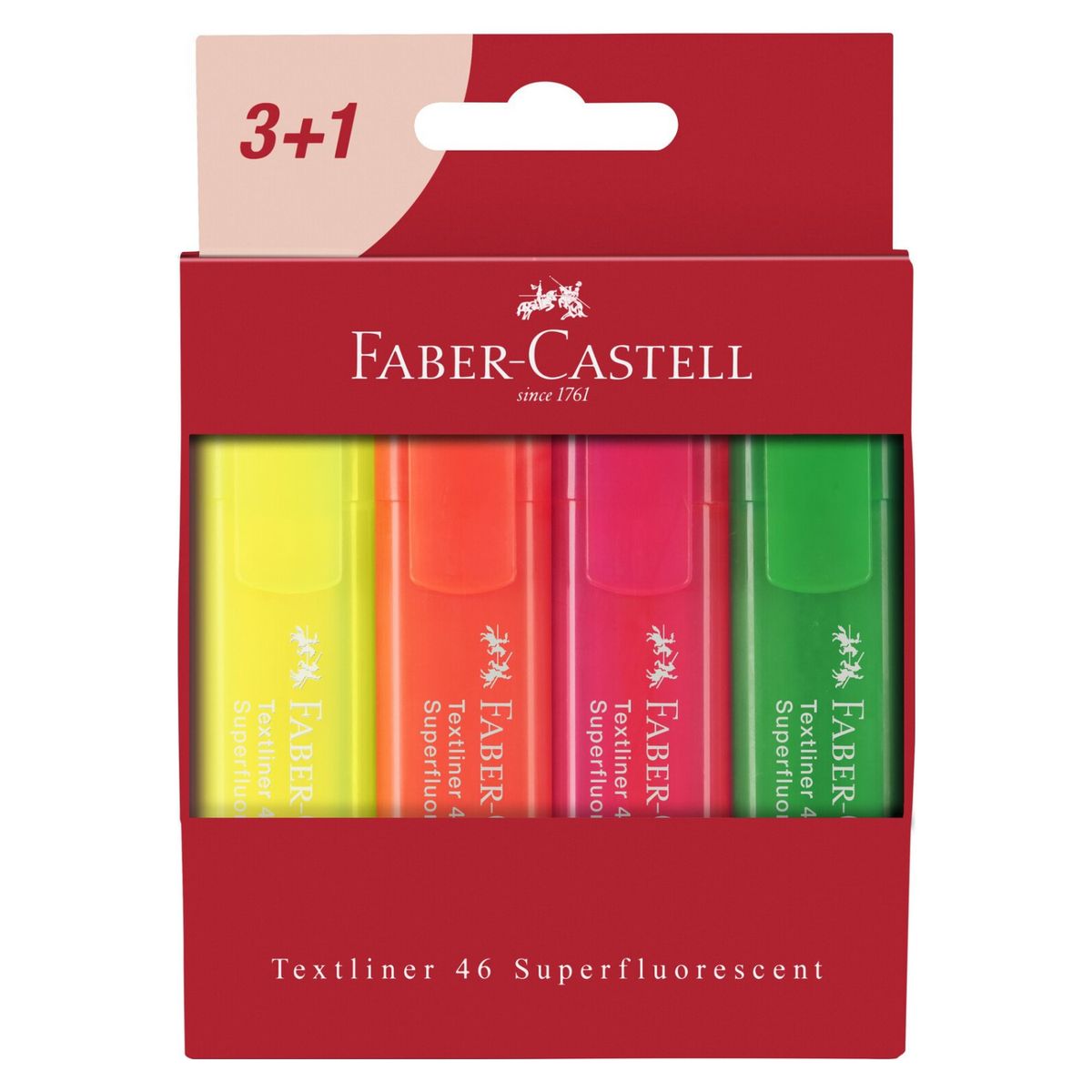 FABER - Destacador 46 Superfluor Wallet 4 Carton