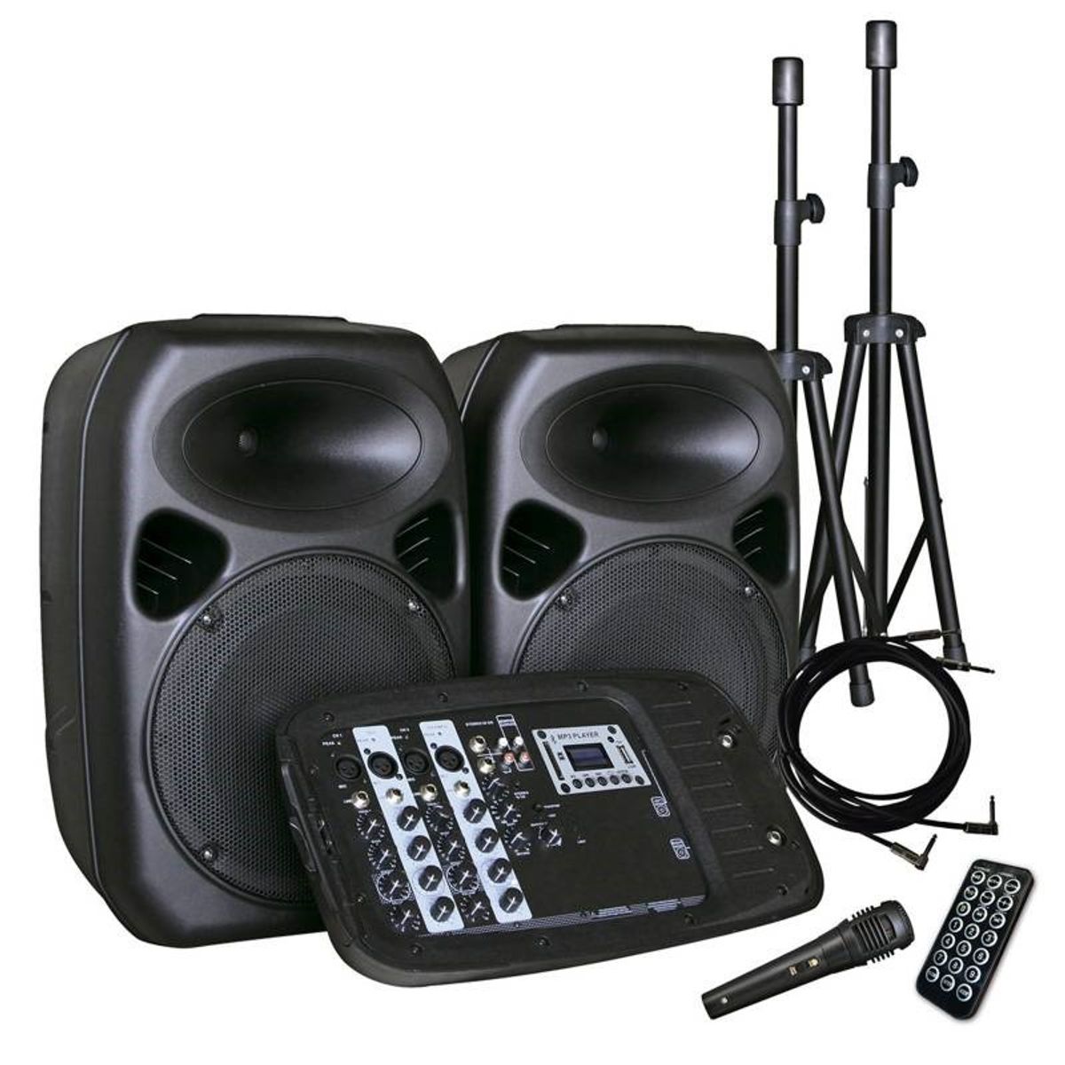 HYUNDAI - Combo Audio 2 X 10 200W Atriles Micrófono