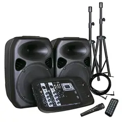 HYUNDAI - Combo Audio 2 X 10 200W Atriles Micrófono