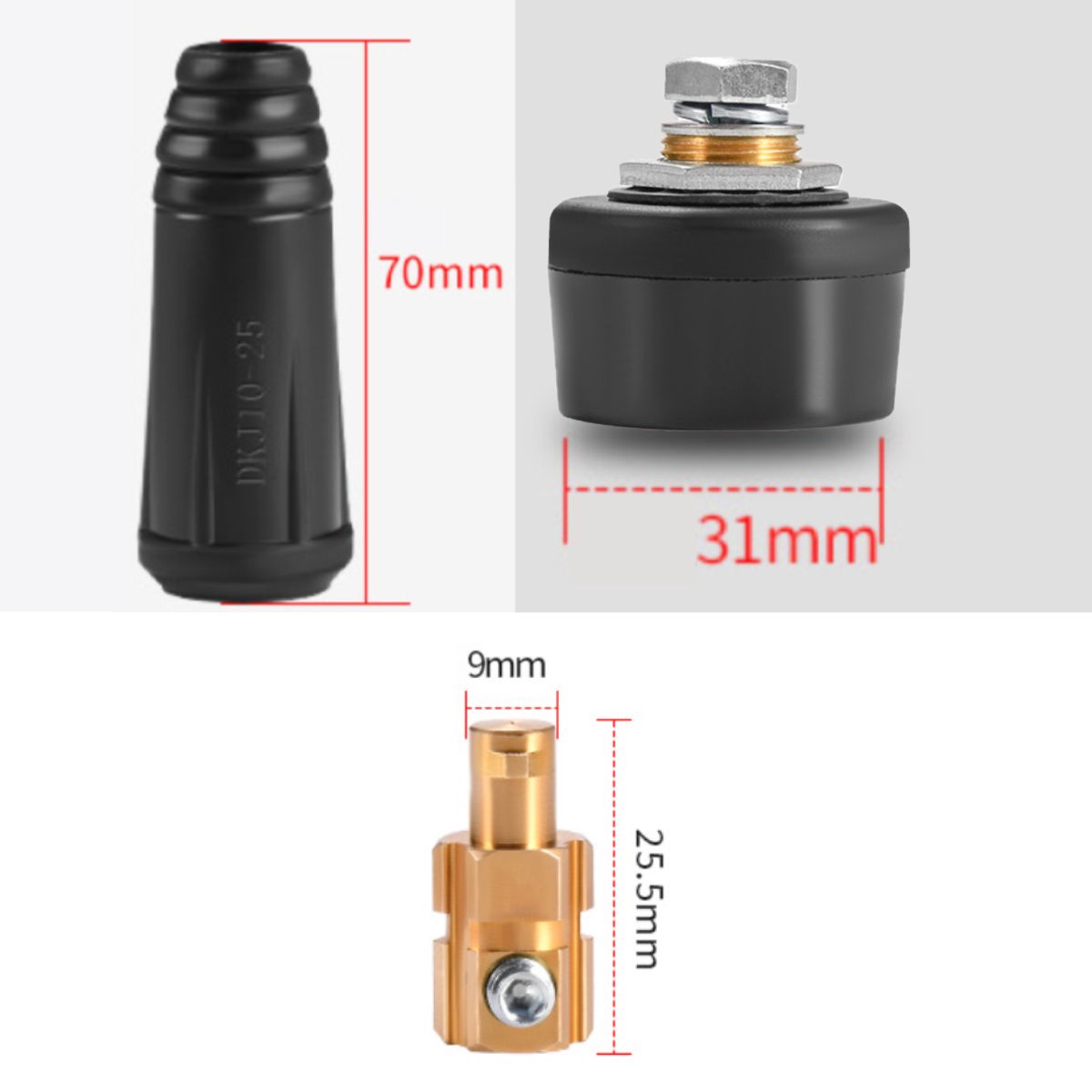 ATURE - Soldadora Genérica 10-25 Conectores Rápidos 8 Pzas.