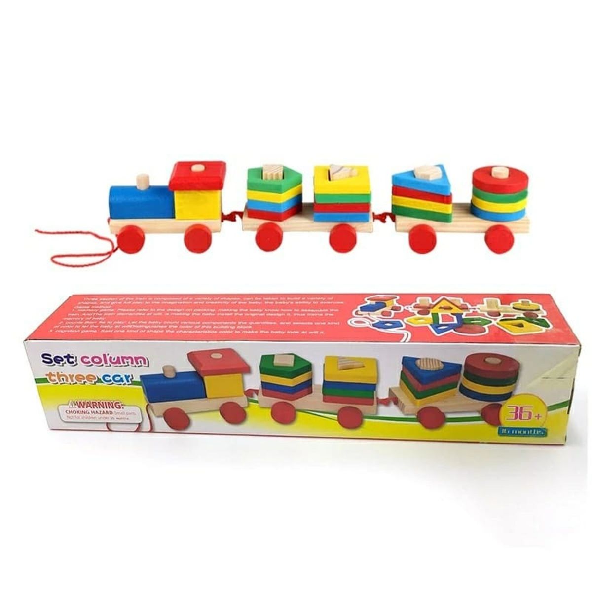 GENERICO - TREN FORMA JUGUETE MADERA