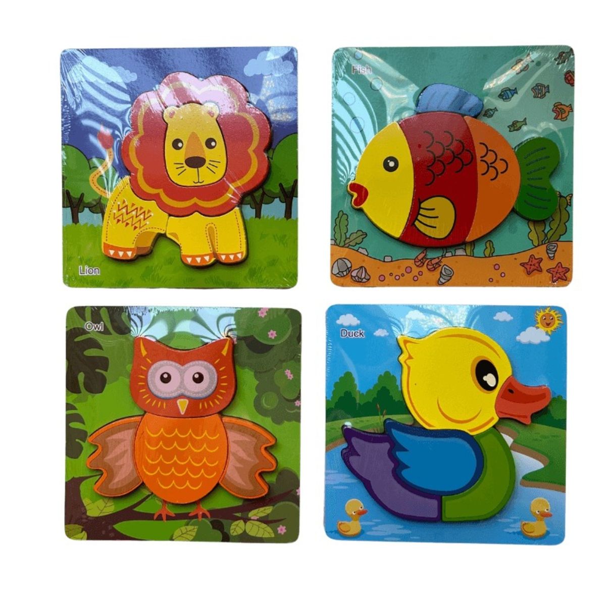 GENERICO - PUZZLE ANIMAL JUGUETE MADERA