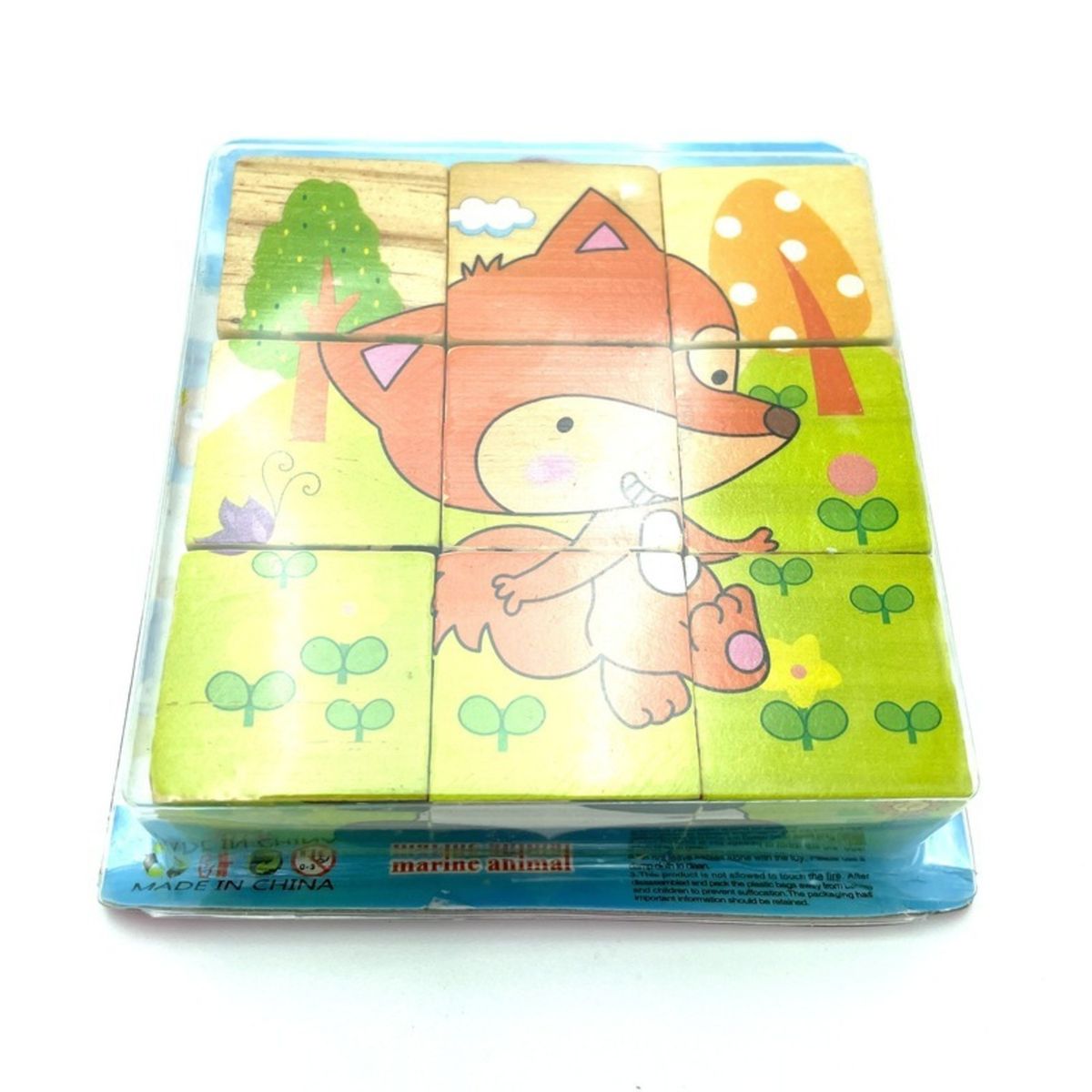 GENERICO - PUZZLE CUBO JUGUETE MADERA