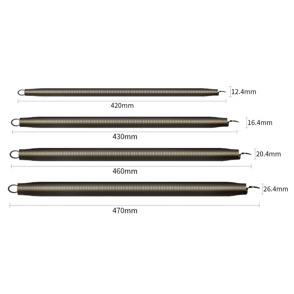ATURE - Dobladoras De Resorte Para Tubos De Alambre Grueso 4 Piezas