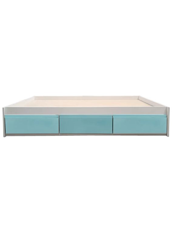 Cama Infantil/Juvenil 3 cajones 1 Plaza - Linea Minimal 3 cajones Celeste
