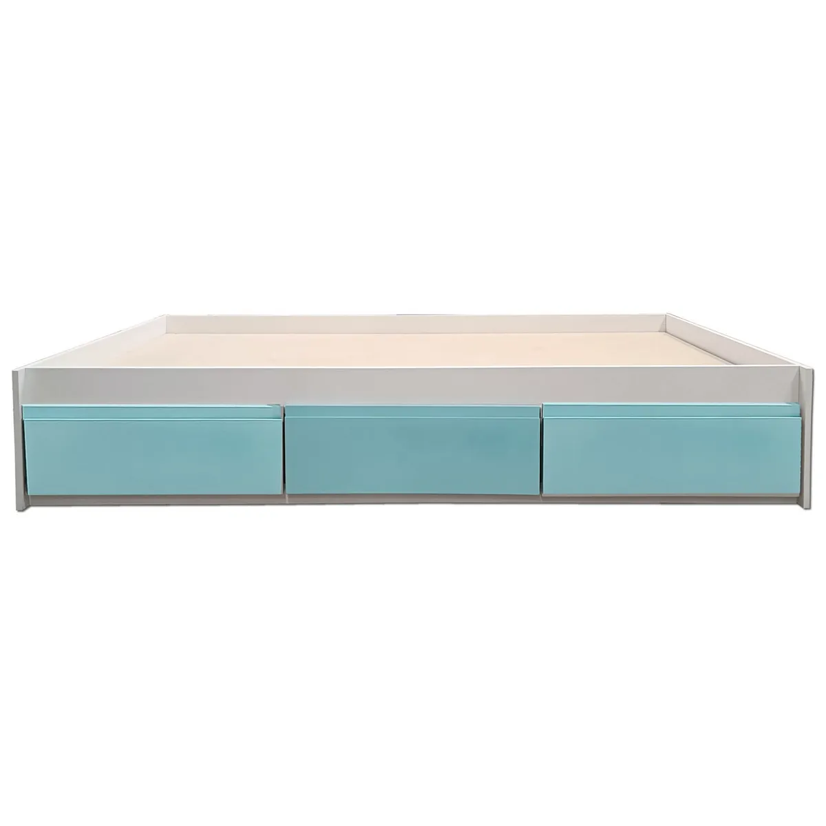 DECORACION CREATIVA - Cama Infantil/Juvenil 3 cajones 1 Plaza - Linea Minimal 3 cajones Celeste