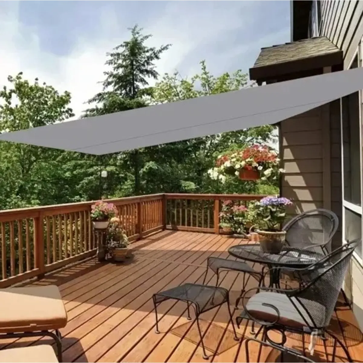 GENERICO - Lona Toldo Vela Sombra Malla Anti Uv Cuadrado 4X4 Metros