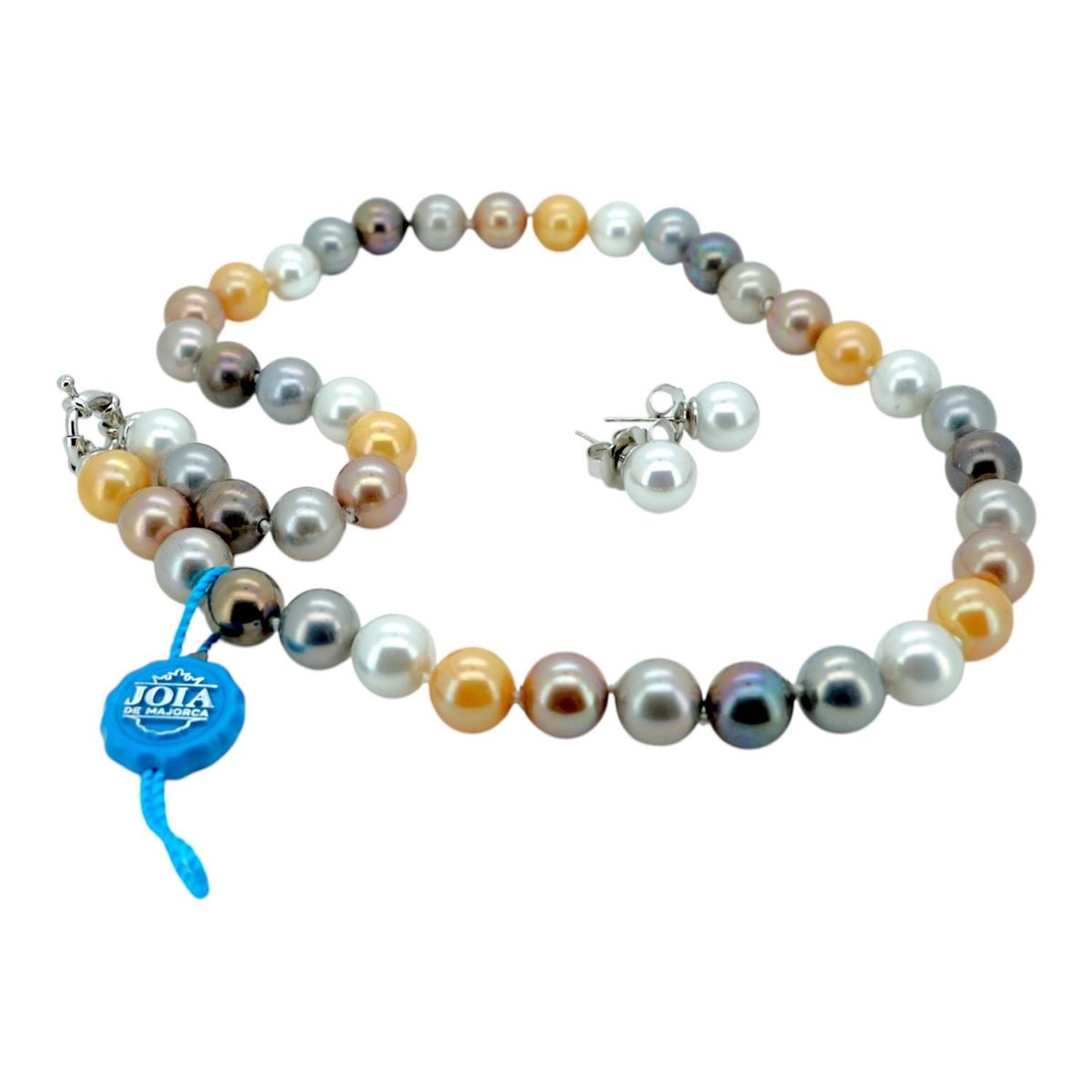 JOIA - Set Collar Perlas + Aros Joia De Majorca Hecho En España