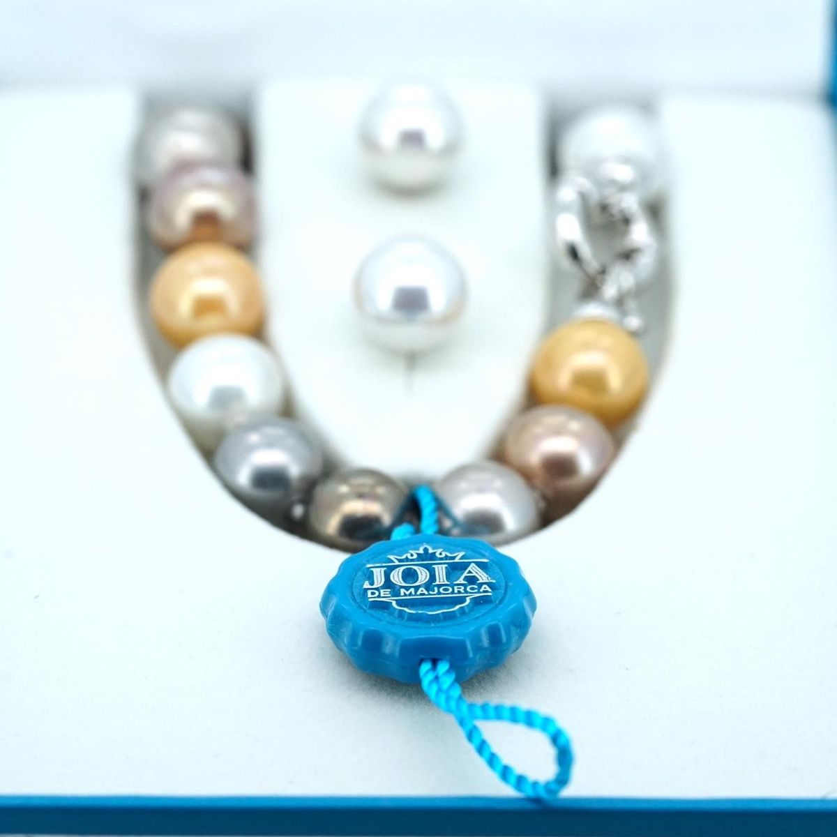 JOIA - Set Collar Perlas + Aros Joia De Majorca Hecho En España