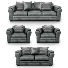 AMERICA DECORA - Living 9 Cuerpos 4+3+1+1 XL Versión Premium Grandón Envejecido