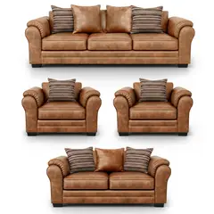 AMERICA DECORA - Living 9 Cuerpos 4+3+1+1 XL Versión Premium Grandón Envejecido