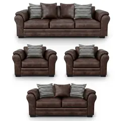 AMERICA DECORA - Living 9 Cuerpos 4+3+1+1 XL Versión Premium Grandón Envejecido