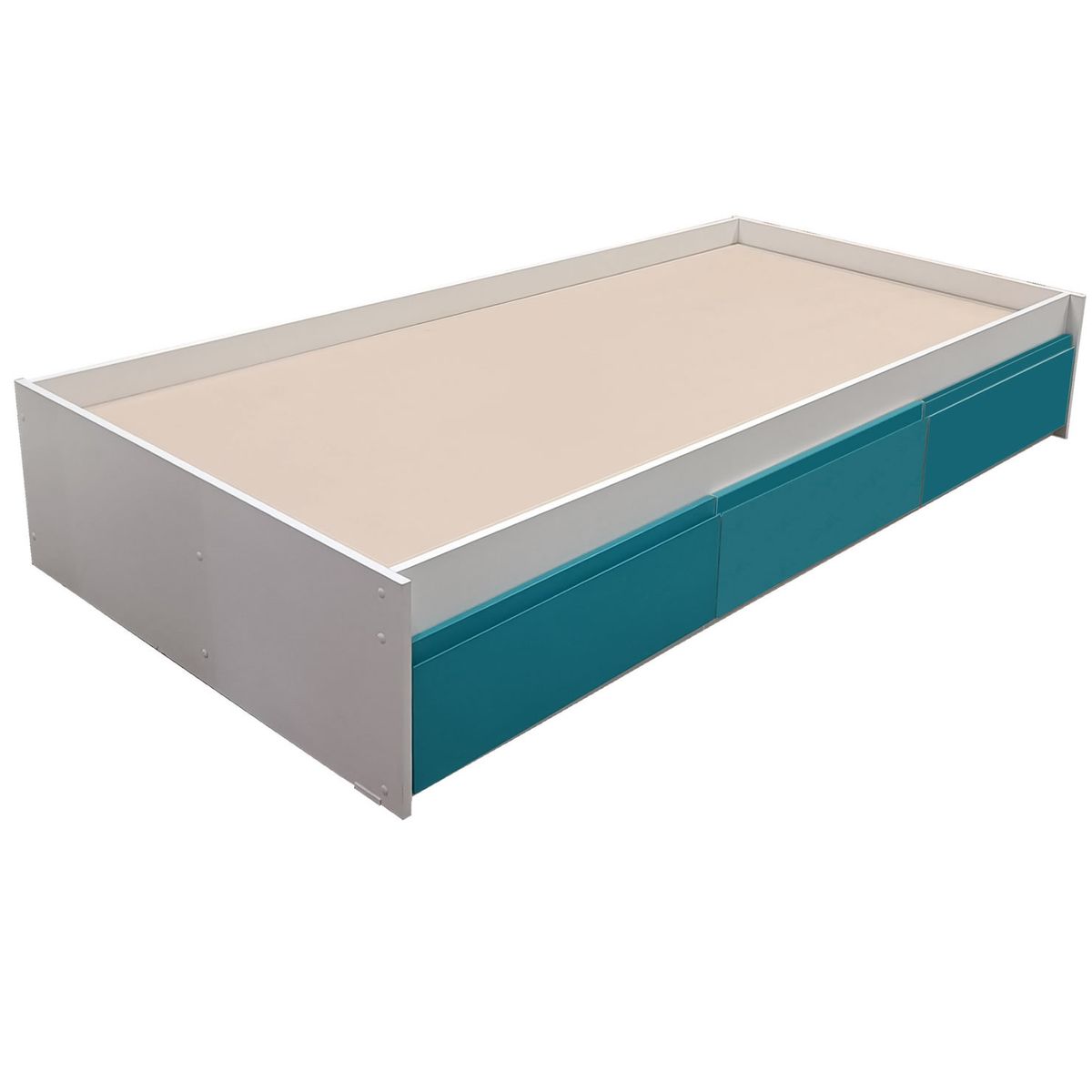 DECORACION CREATIVA - Cama Infantil/Juvenil tres cajones 1.5 Plazas - Linea Minimal 3 cajones calipso