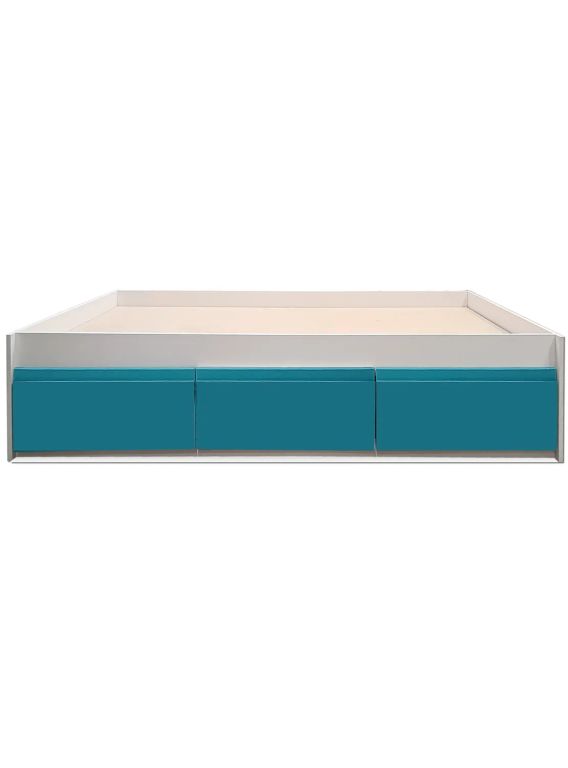 Cama Infantil/Juvenil 3 cajones 1 Plaza - Linea Minimal 3 Cajones Calipso