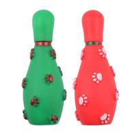 Juguete para Perro Mordedor Interactivo Forma Bolo Bowling