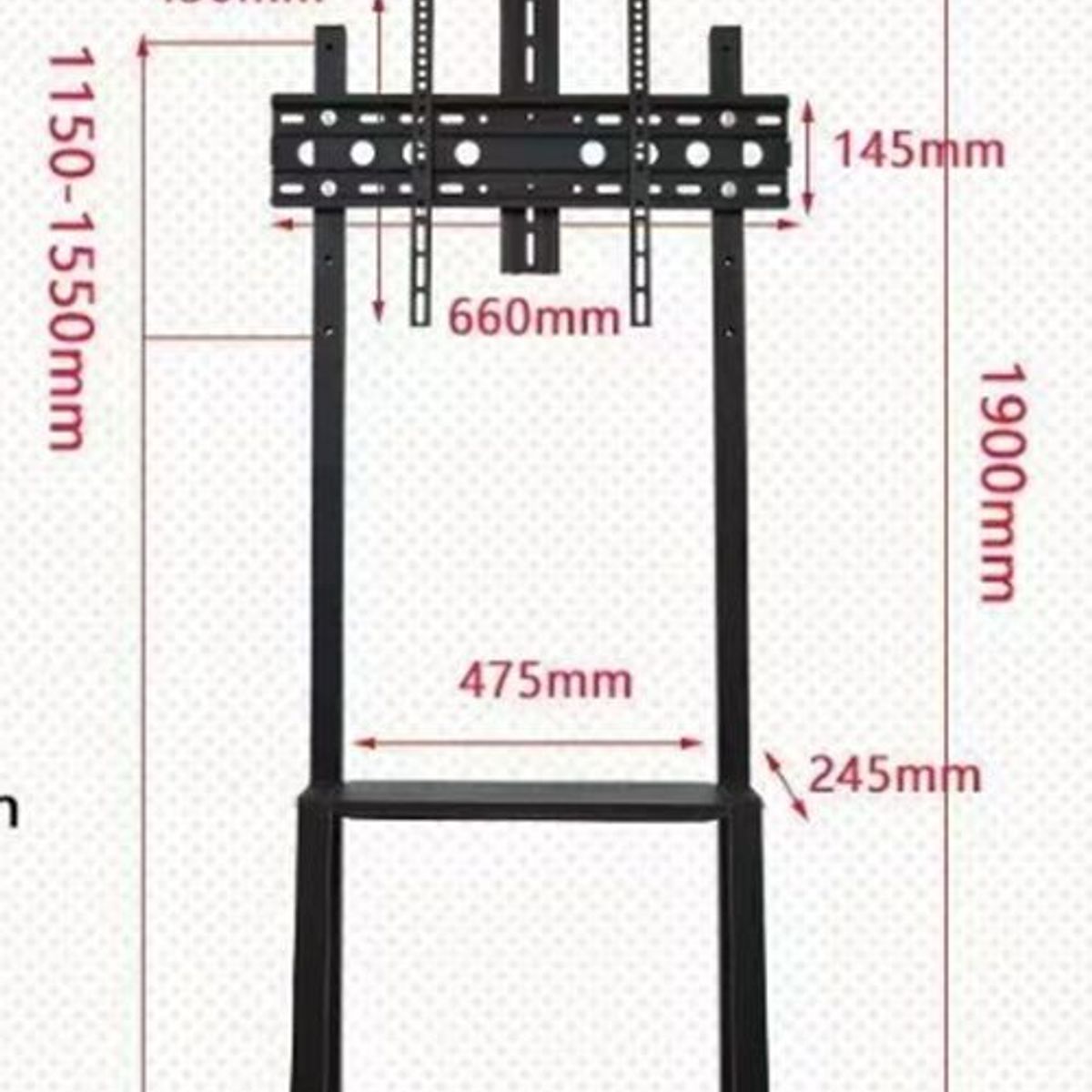 ATURE - Carro De Soporte De Tipo H De Tv Amovible 32-75 Pulgadas