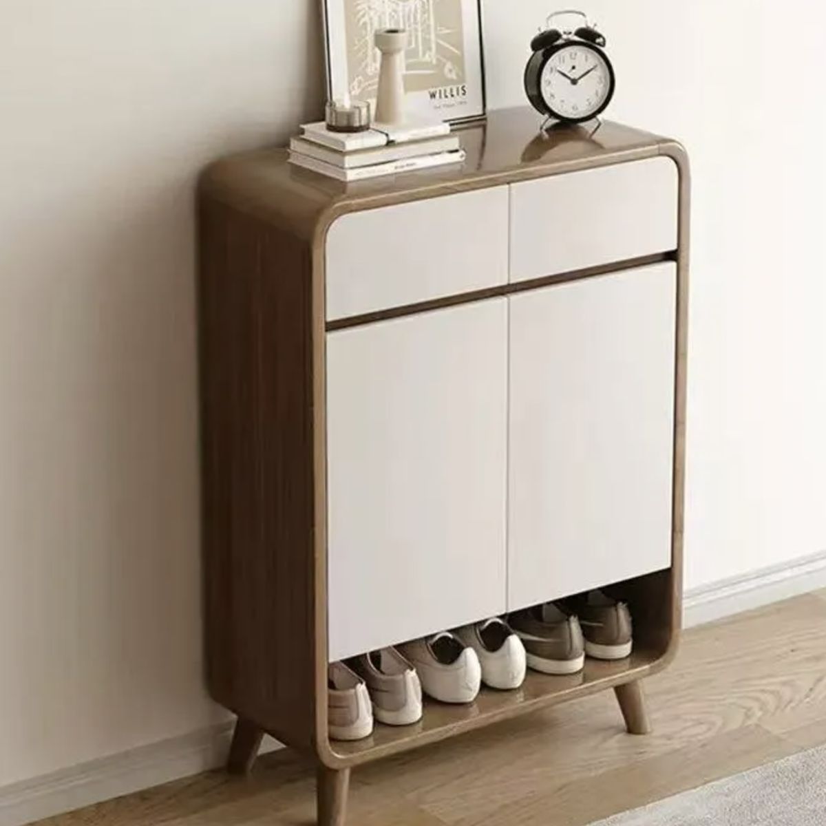 IDEEHOUSE - Zapatero Organizador Con Cajones 60x112x32cm Marrón