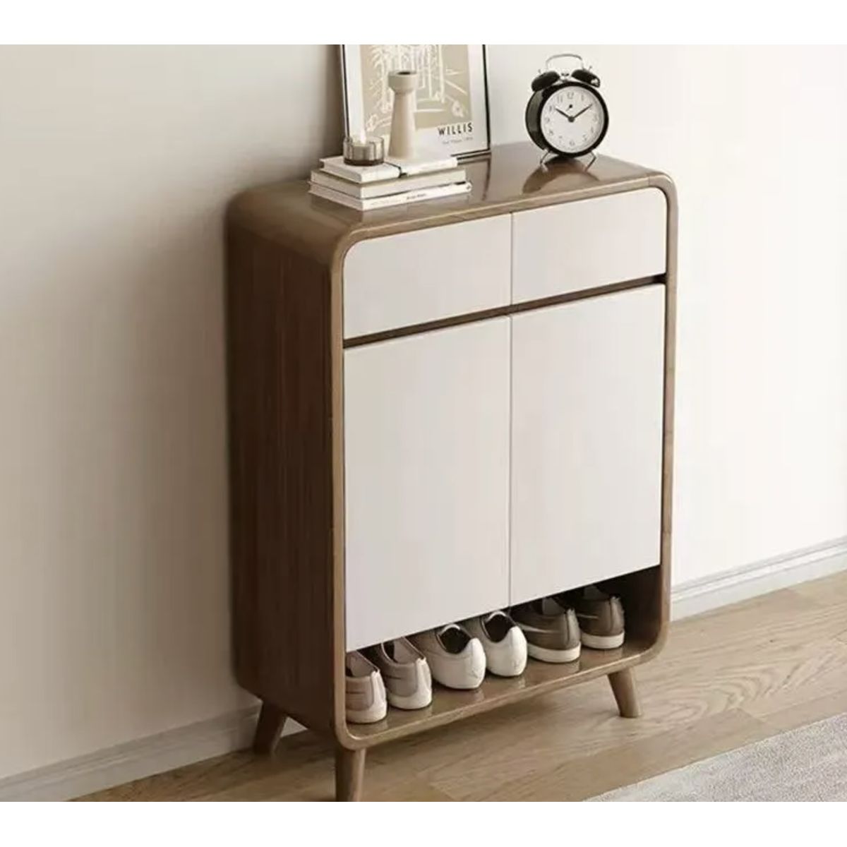 IDEEHOUSE - Zapatero Organizador Con Cajones 60x112x32cm Marrón