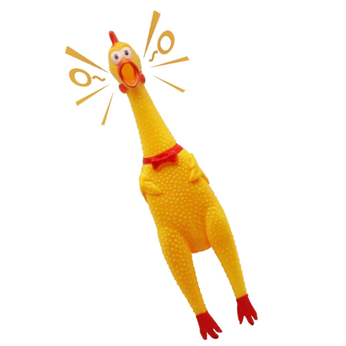 GENERICO - Pollo de Hule Juguete con Sonido Pollo que Grita 32cm