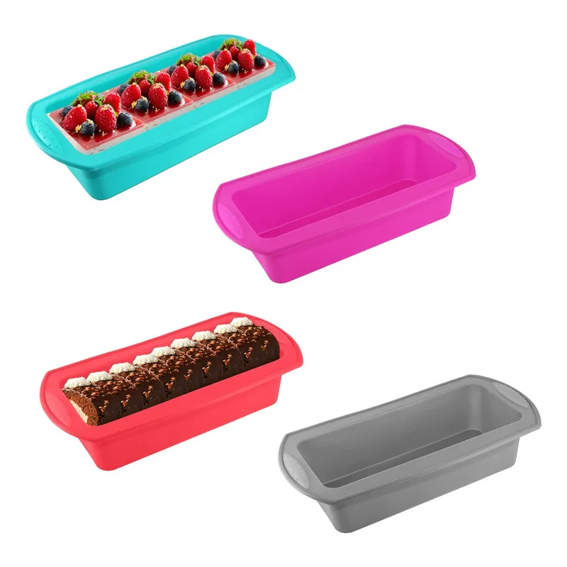 SUPERCENTER - 4 Moldes De Silicona Para Pan Repostería Pasteleriacl Cocina