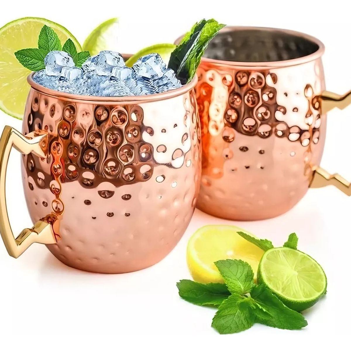 SUPERCENTER - Set De 2 Vasos Mugs Cobre Moscow Mule Coctel 530ml