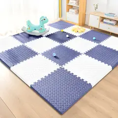 SUPERCENTER - Set X8 Piso De Goma Eva Bebé Puzzle Alfombra 10mm 60x60cm