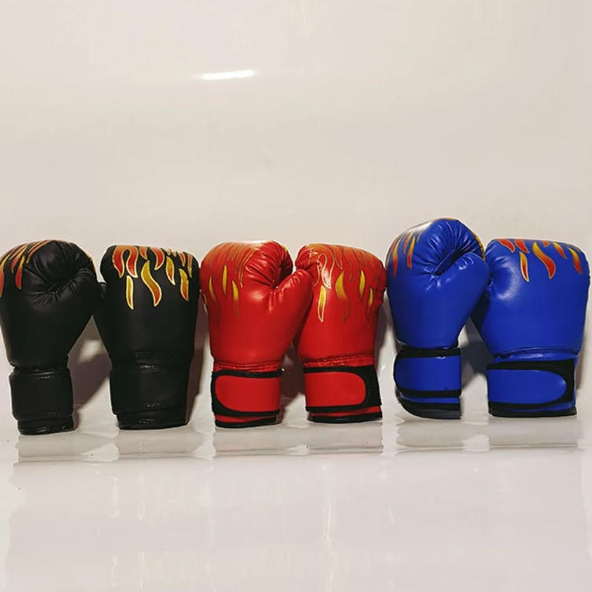 KINDA NICE - Set Boxing Para Niños Guantes De Box Guantes Entrenamiento Azul