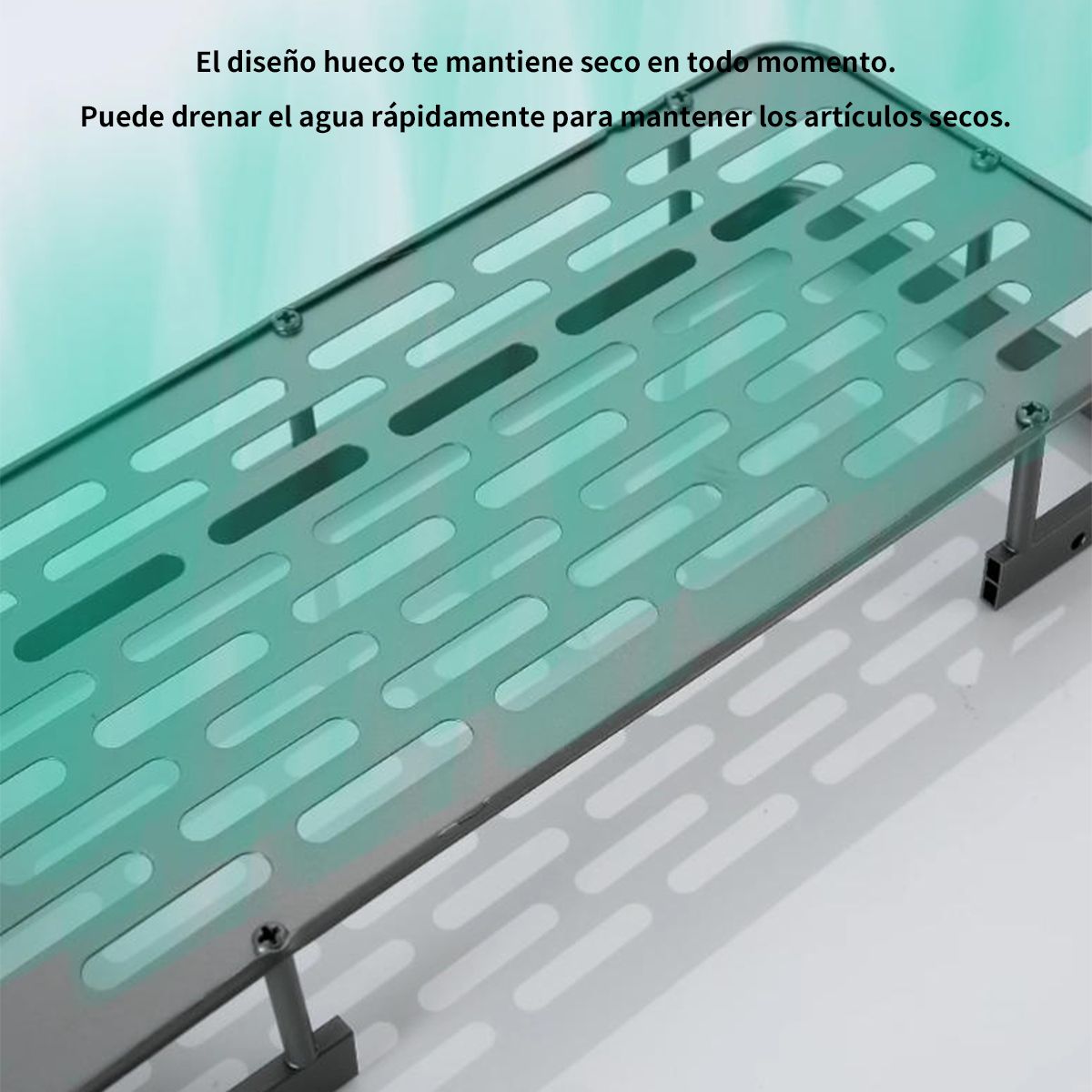 ATURE - Pack 2 De Estantes De Pared De Baño/cocina Sin Taladrar