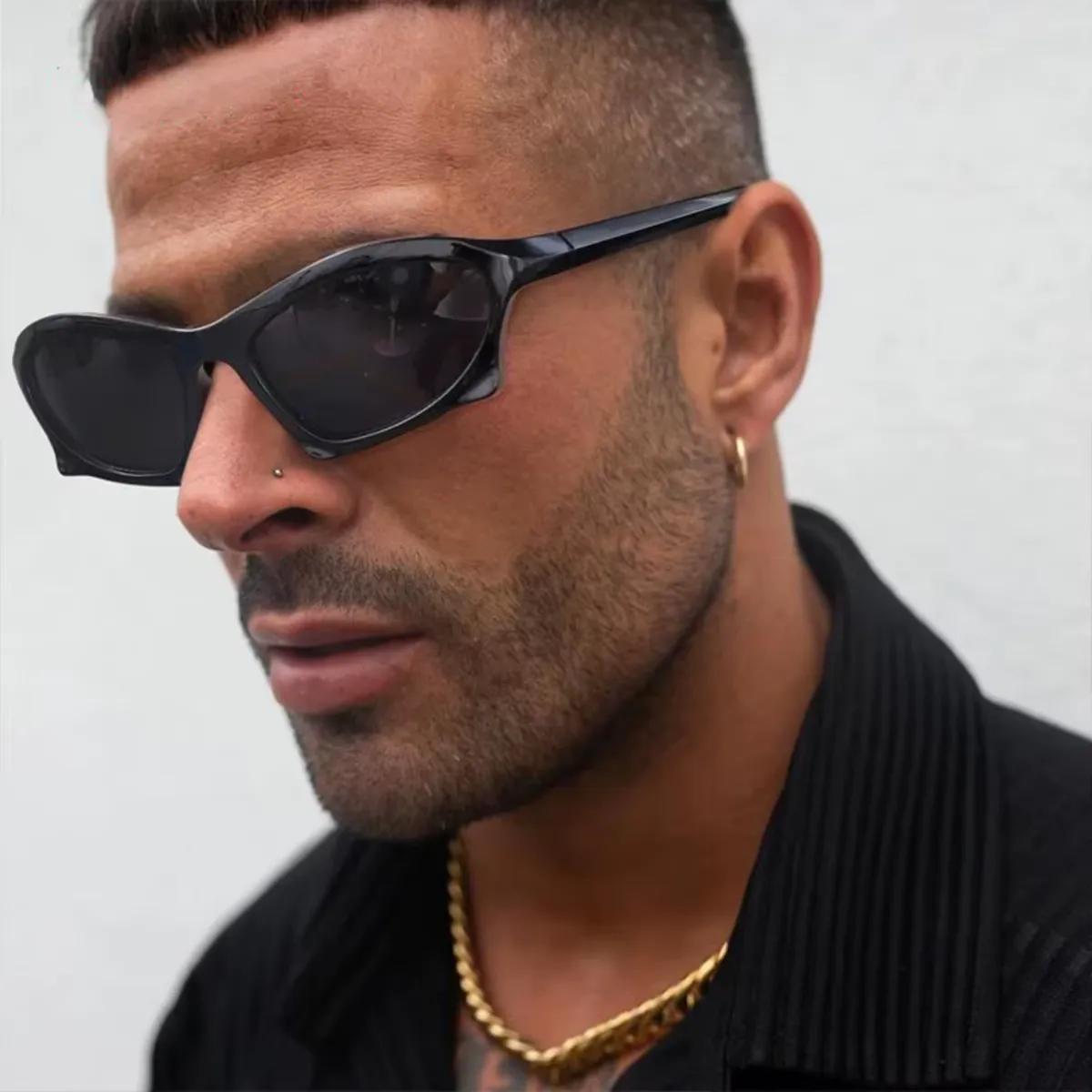 NOVY - Gafas Lentes De Sol Retro Y2K Cyberpunk